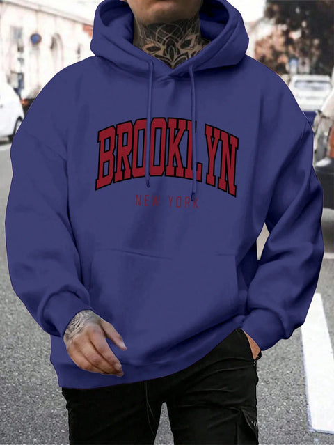 Sweat Brooklyn New York – Pull Oversize Unisexe avec Imprimé Urbain