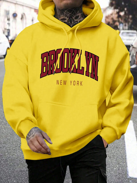 Sweat Brooklyn New York – Pull Oversize Unisexe avec Imprimé Urbain