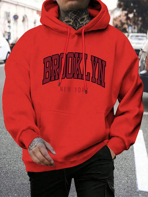 Sweat Brooklyn New York – Pull Oversize Unisexe avec Imprimé Urbain