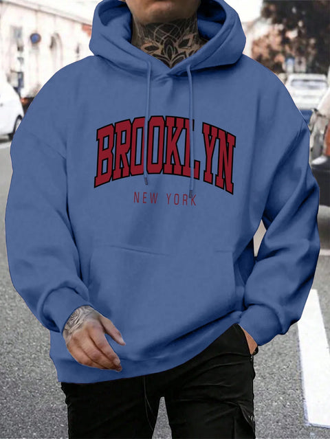 Sweat Brooklyn New York – Pull Oversize Unisexe avec Imprimé Urbain