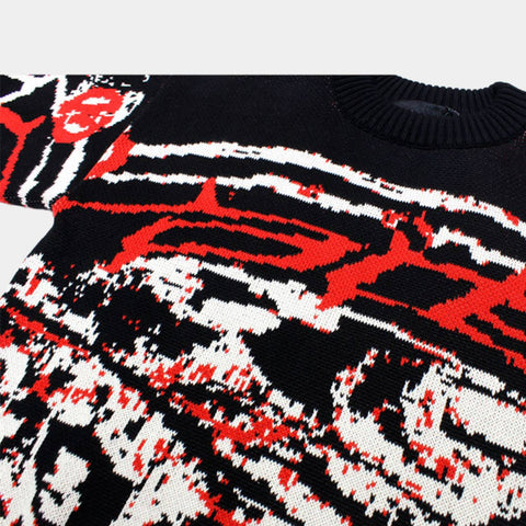 Pull en Maille Graphique – Confort Élégant Unisexe pour un Look Unique