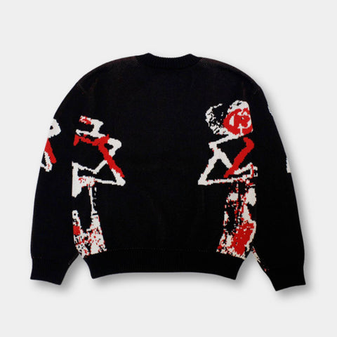 Pull en Maille Graphique – Confort Élégant Unisexe pour un Look Unique