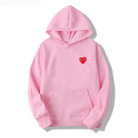 Sweat à Capuche avec Détail de Cœur Brodé – Style Minimaliste Unisexe