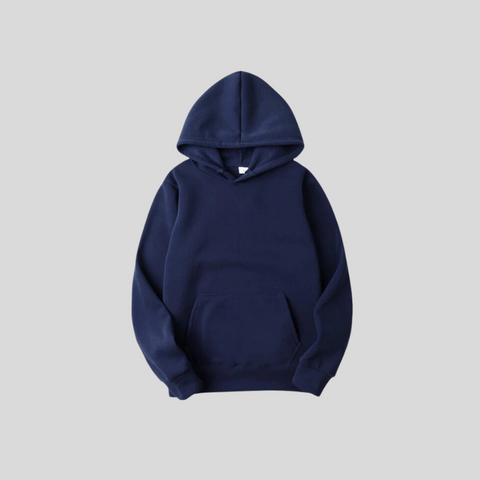 Sweat à Capuche Bleu Marine – Hoodie Oversize Unisexe Confortable et Intemporel