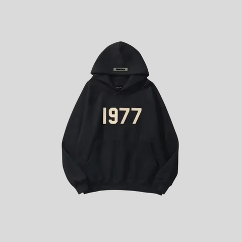 Sweat à Capuche 1977 – Hoodie Unisexe Basique avec Imprimé Rétro de l'Année