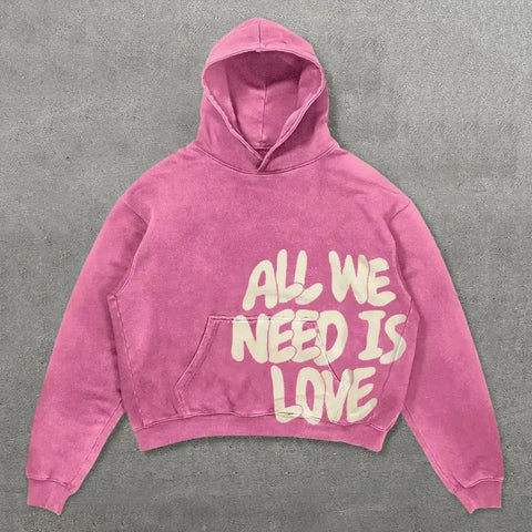 Hoodie Statement “BLANK” – Sweat Oversize Unisexe avec Dos Imprimé et Détails de Manche