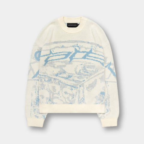 Pull en Maille Graphique – Confort Élégant Unisexe pour un Look Unique